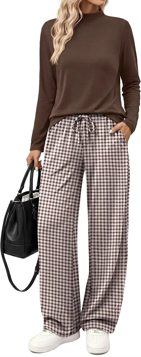 Mock Neck Lounge Set