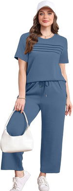 Two Piece Wide Leg Lounge Set