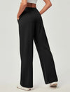 Wrinkle-Free Waffle Wide Leg Pants