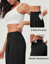 Wrinkle-Free Waffle Wide Leg Pants