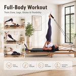 Foldable Wood Grain Pilates Reformer