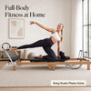 Foldable Wood Grain Pilates Reformer
