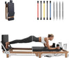Foldable Wood Grain Pilates Reformer
