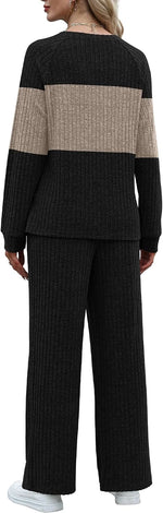 Ribbed Knit Lounge Set