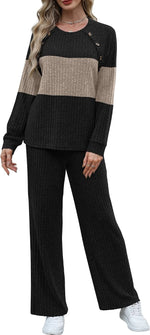 Ribbed Knit Lounge Set