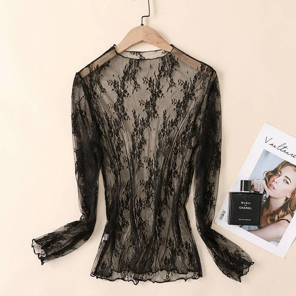 Hope & Sunshine - Lace Mesh Top