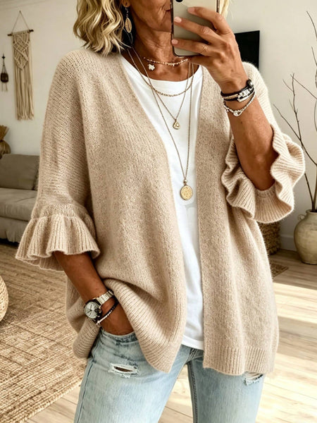 Hope & Sunshine - Solid 3/4 Sleeve Knit Cardigan