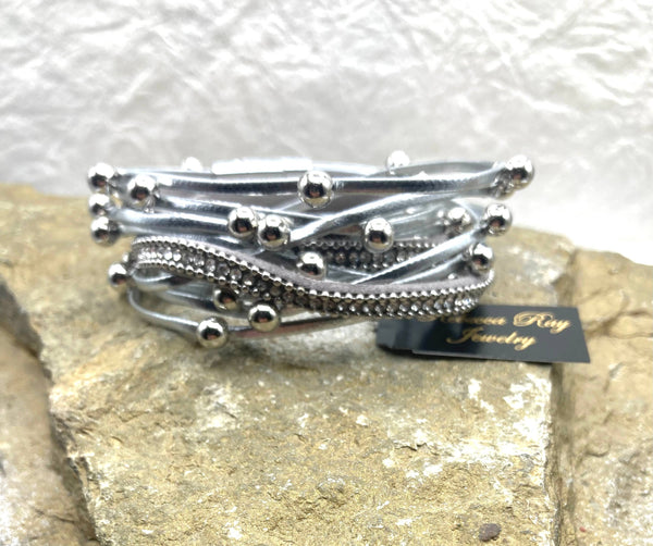 Rebecca Ray Jewelry - Boho Leather Wrap Bracelet Magnetic clasp