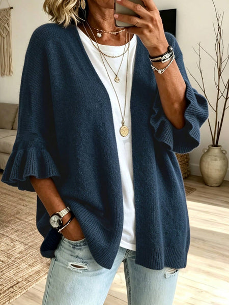 Hope & Sunshine - Solid 3/4 Sleeve Knit Cardigan