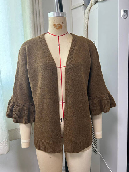 Hope & Sunshine - Solid 3/4 Sleeve Knit Cardigan