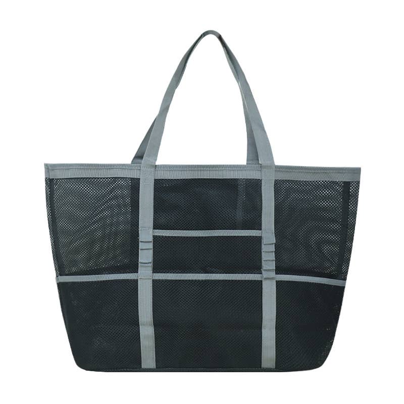 MKS America - Beach mesh bag swim hollow out tote bag