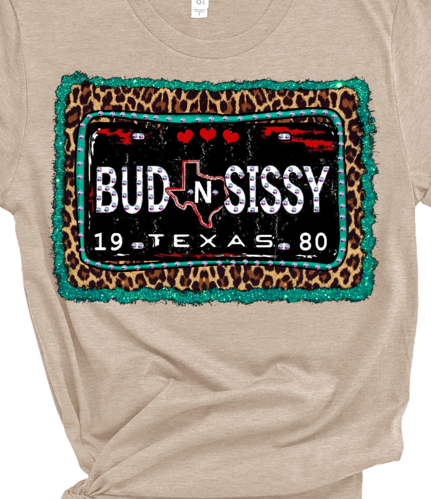 The Crystal Ranch - Bud and Sissy Rhinestone Graphic Tee