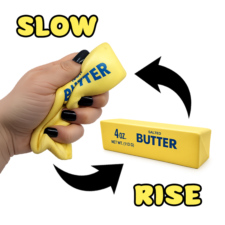 Novelty Brands - Fun Doh 6" Butter Stick Slow Rise Fidget Toy - 12/Display