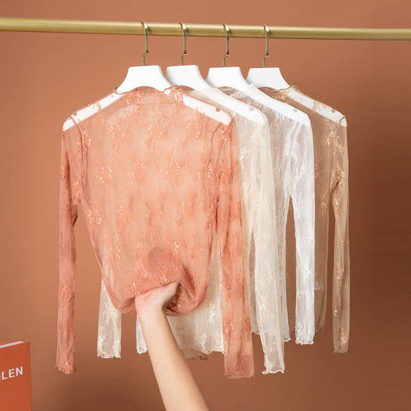 Hope & Sunshine - Lace Mesh Top