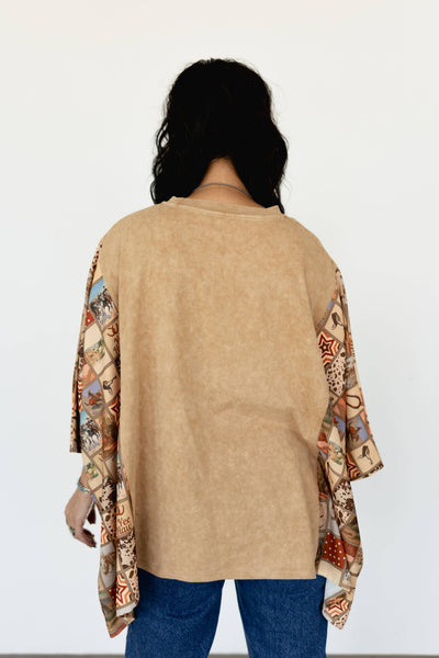 VARSITY RODEO - VR108 PONCHO- STAR COWBOY (ONE SIZE)