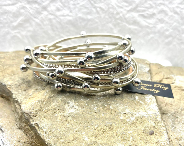 Rebecca Ray Jewelry - Boho Leather Wrap Bracelet Magnetic clasp