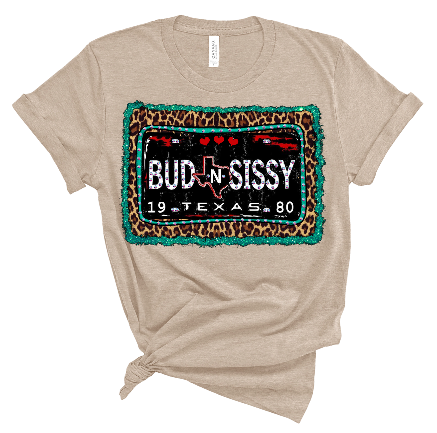 The Crystal Ranch - Bud and Sissy Rhinestone Graphic Tee