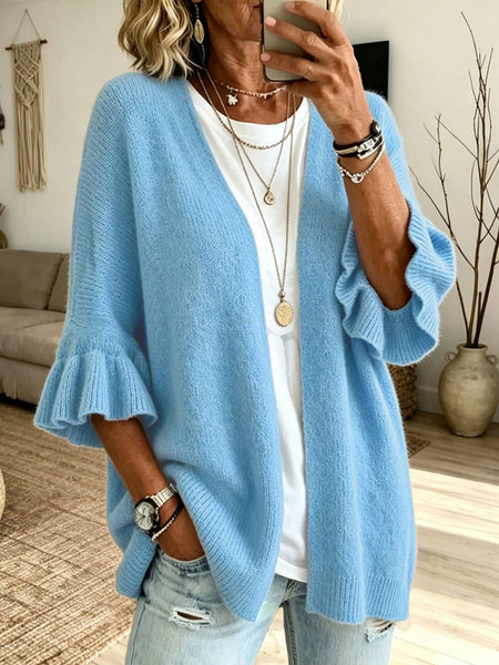 Hope & Sunshine - Solid 3/4 Sleeve Knit Cardigan