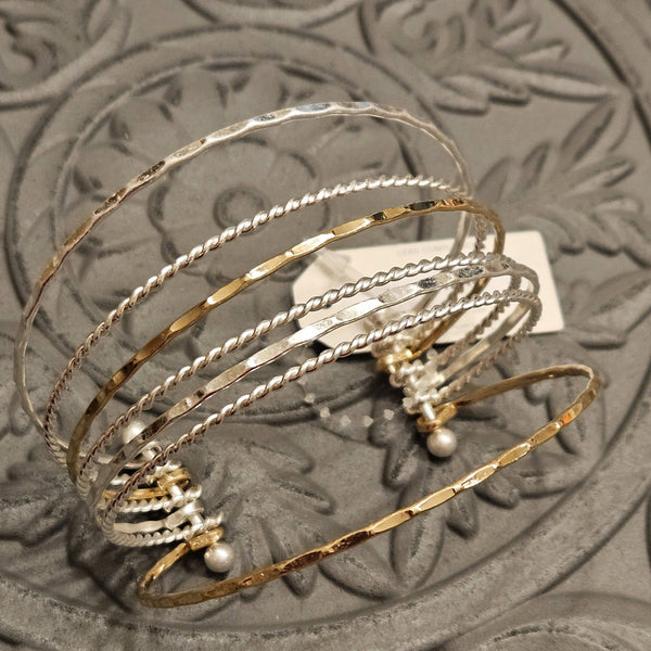 Singing River Boutique - Two-Tone Cuff Bracelet by Pomina