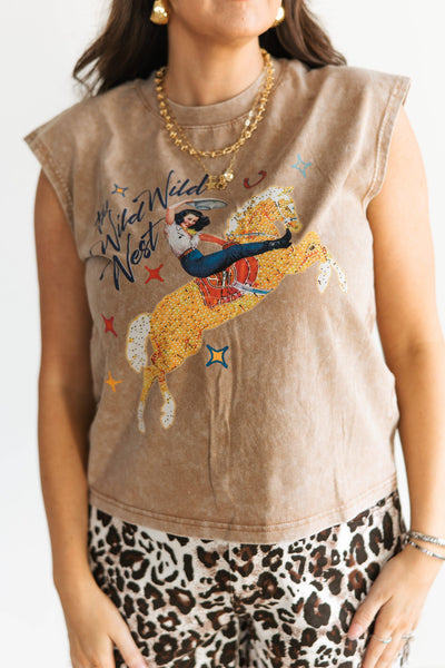 VARSITY RODEO - TH307 S126 THE WILD WILD WEST TEE (OPEN)