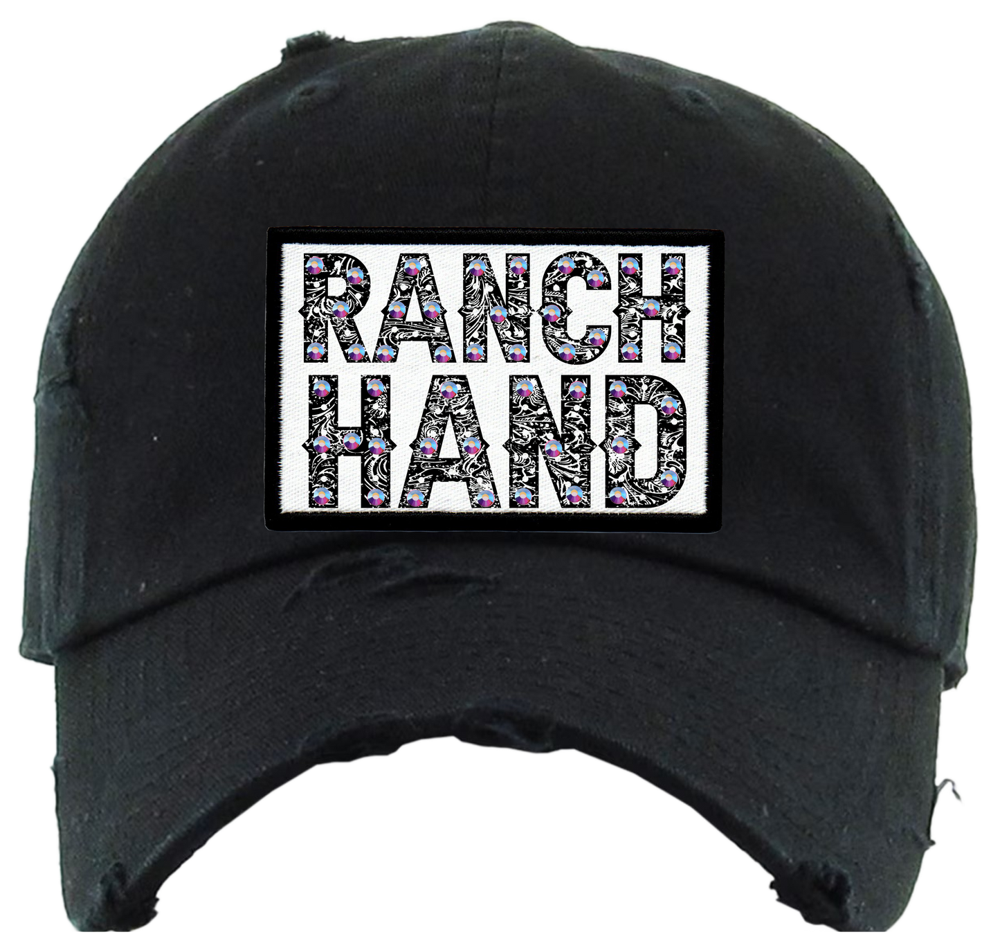 The Crystal Ranch - Ranch Hand Rhinestone Graphic Patch Cap
