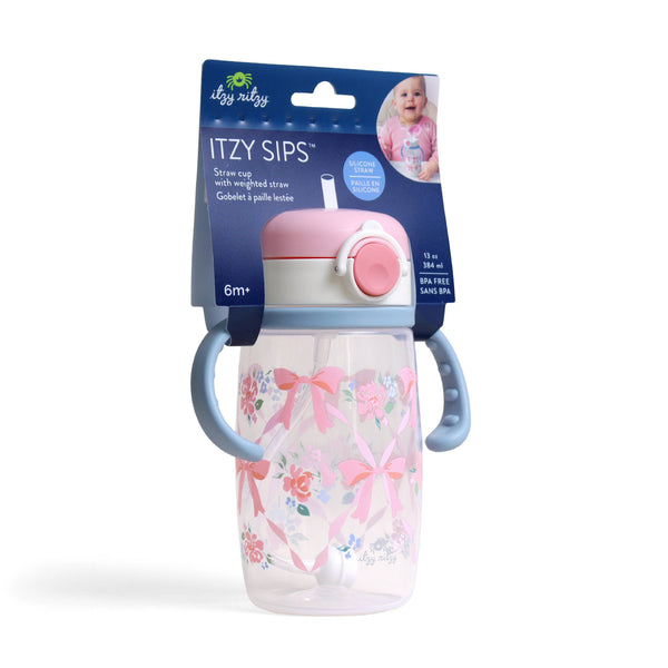 Itzy Ritzy - *NEW OPTIONS* Itzy Sips™ - Straw Cup With Snap-Close Lid
