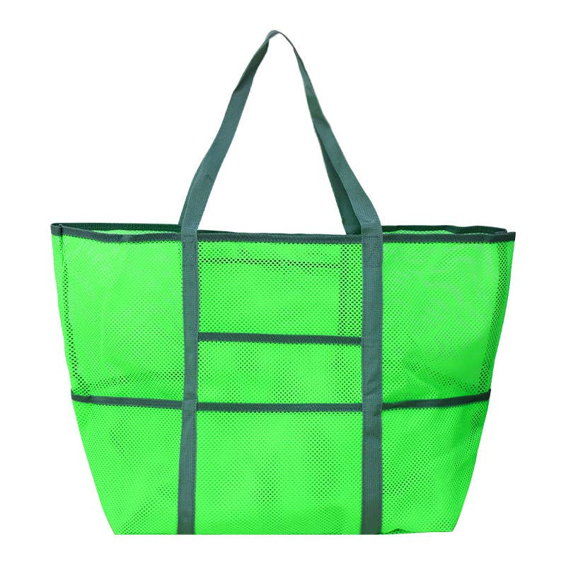 MKS America - Beach mesh bag swim hollow out tote bag